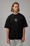 Heavy Weight Box Fit Graphic Tshirt, UC BLACK/NY SQUARE - alternate image 1