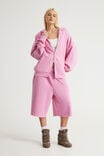 Authentics Oversized Zip Thru Hoodie, WASHED POP PINK - example image 2