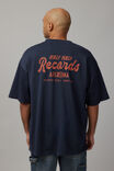 Heavy Weight Box Fit Graphic Tshirt, HH WASHED NAVY/HALF HALF RECORDS - alternate image 1