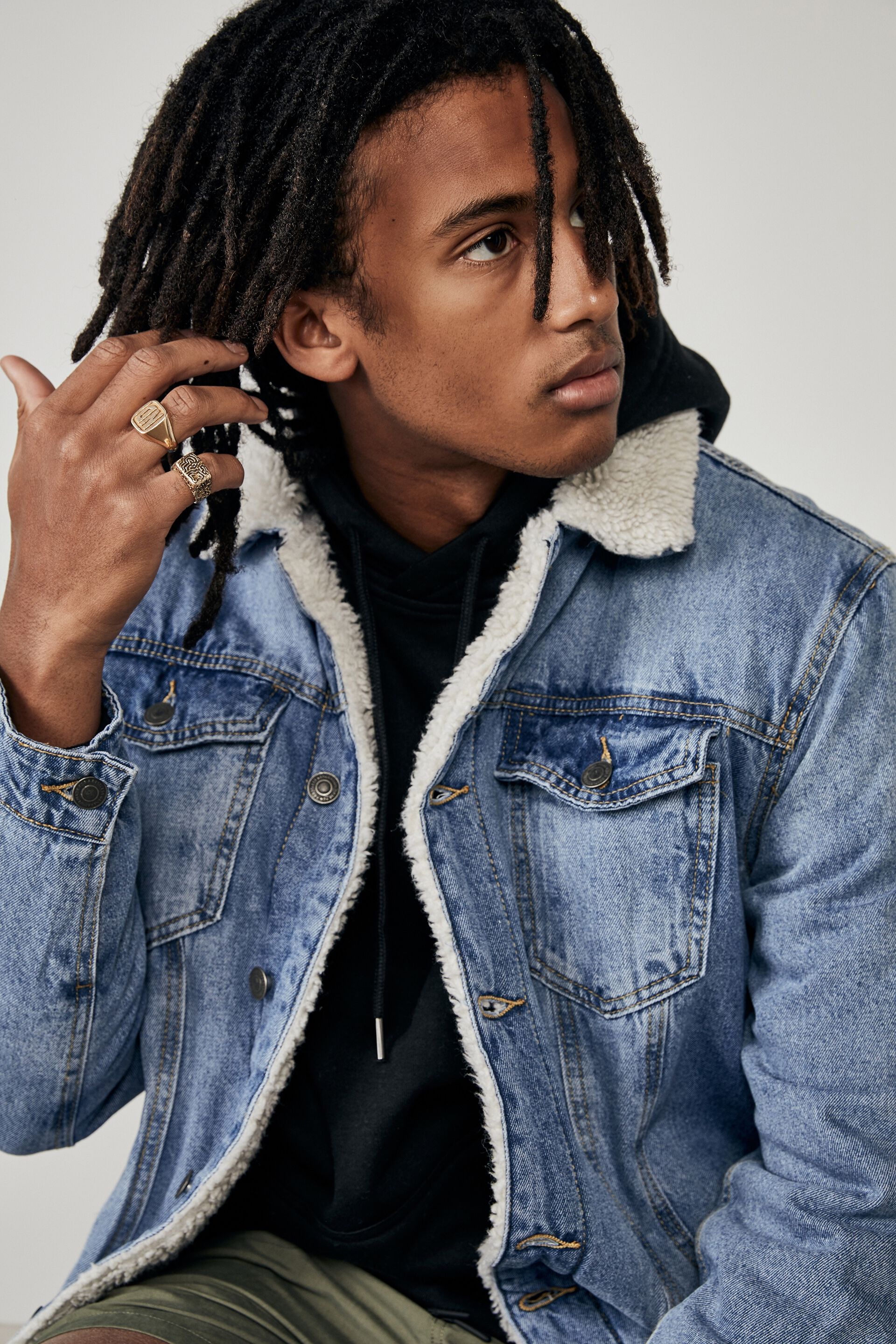 Denim Sherpa Jacket | Men's Fashion & Accessories | Factorie