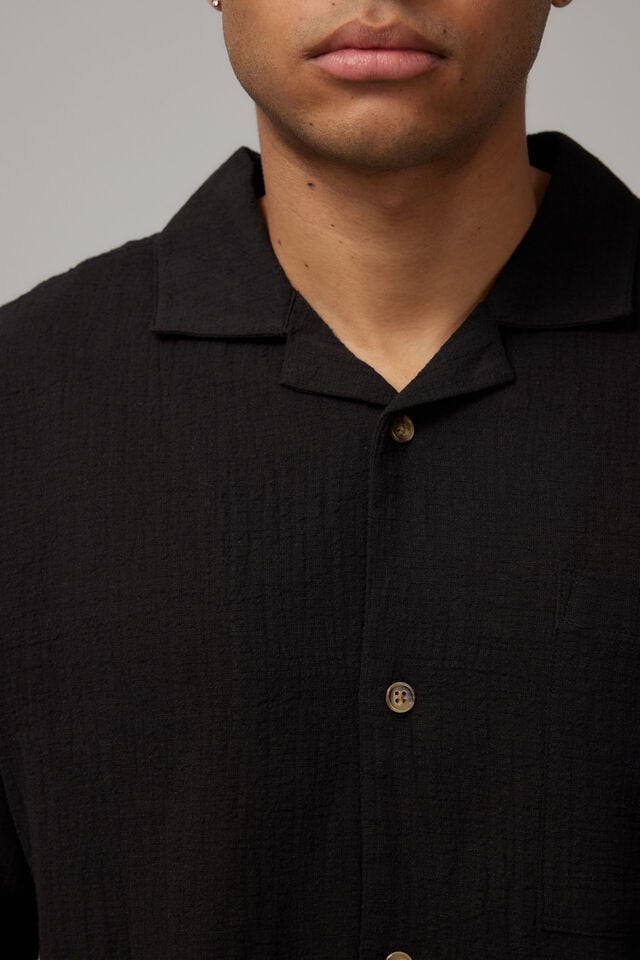 Textured Street Shirt, BLACK TEXTURE
