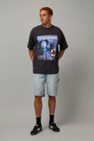 Oversized Music Merch T Shirt, LCN MT WASHED BLACK/BIGGIE SMALLS HYPNOTIZE - alternate image 2