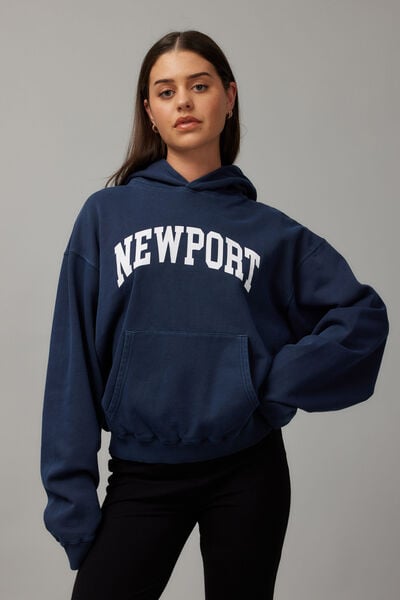 Graphic Hoodie, WASHED NAVY/NEWPORT