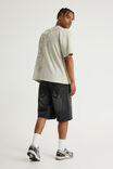 Notion Baggy Denim Short, BLACK VEIL/GHOST GRAPHIC - example image 4