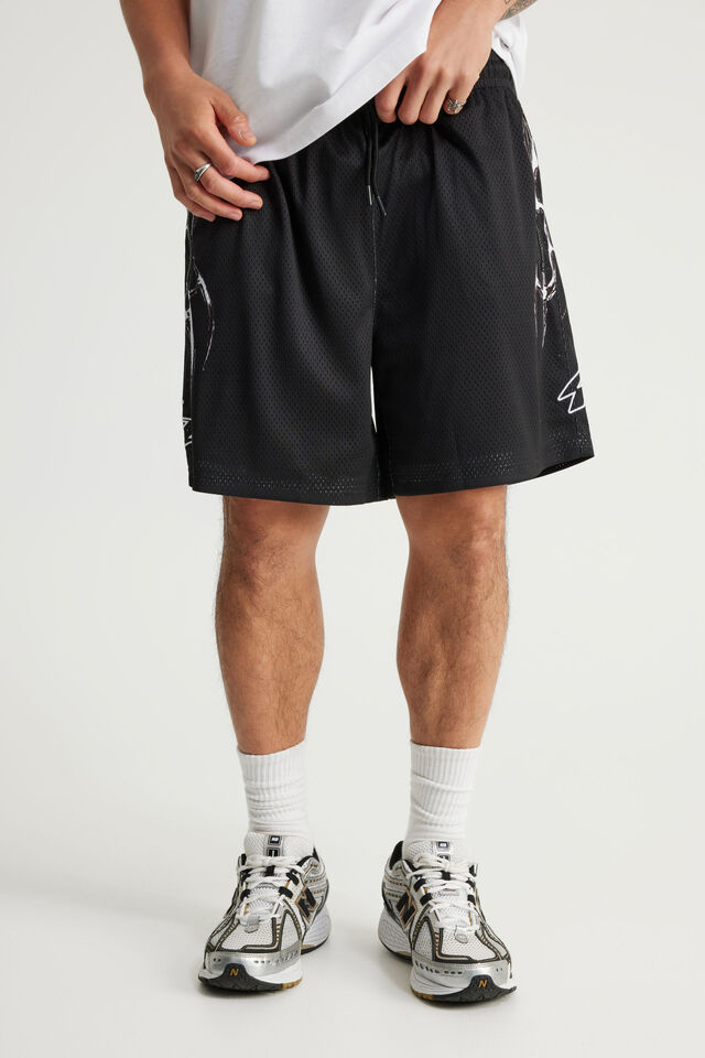 Notion Mesh Short, BLACK/NTN CYBERSIGILISM