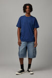 Relaxed Fit Basic T Shirt, ACADEMY BLUE - alternate image 2