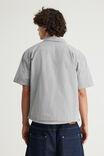 Notion Boxy Cropped Short Sleeve Shirt, NOTION MICRO CHECK/FULL FRONT GRAPHIC - example image 3