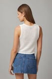 Ivy Knit Tank, WHITE - alternate image 3