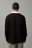 Long Sleeve Polo, BLACK - alternate image 3