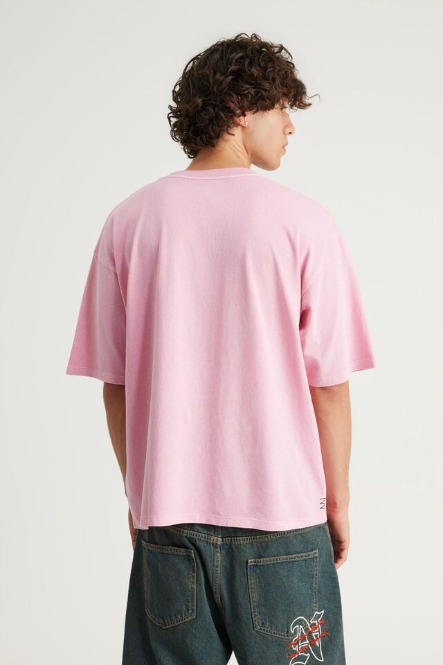 Notion Vintage Graphic Tshirt, NTN WASHED PINK GELATI/CYBER SIGIL