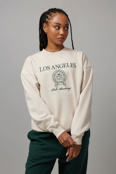 Original Crew Neck Sweater, LIGHT STONE/LOS ANGELES