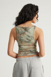 Henley Scoop Neck Tank, SUMMER CAMO - example image 3