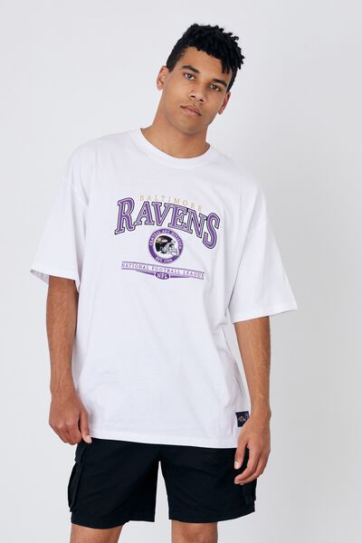 Oversized Nfl T Shirt, LCN NFL WHITE/BALTIMORE RAVENS