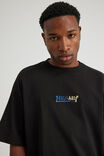 Half Half Heavyweight Box Fit Graphic Tshirt, HH BLACK/HALF HALF TOON TEXT - example image 2