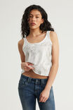 Slouchy Tank Top, CLOUD / TONAL DRAGON - example image 1