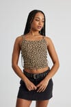 Printed Longline Tank, LEOPARD PRINT - alternate image 2