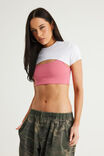 Snatched Bolero Tee, WHITE - example image 1