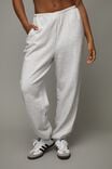 Baggy Trackpant, SILVER MARLE - alternate image 1