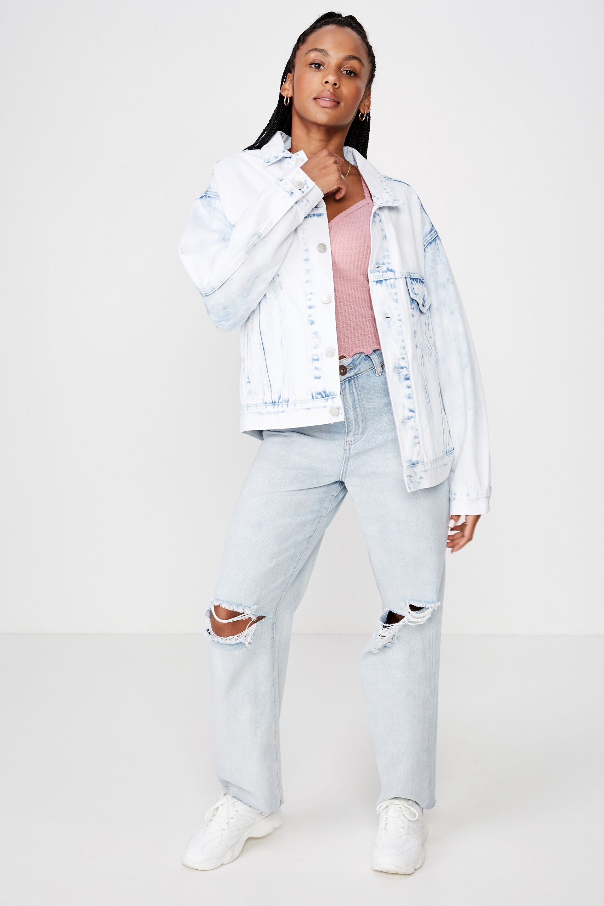 cotton on oversized denim jacket