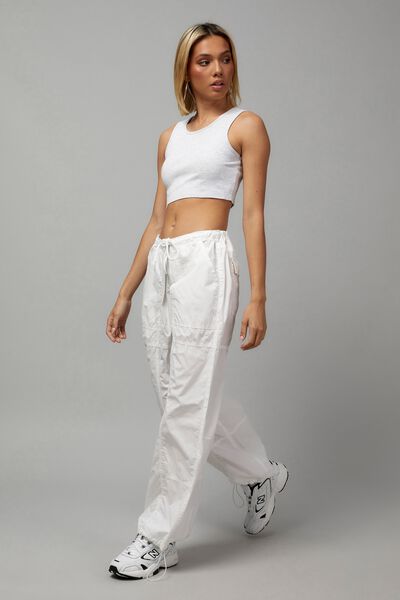 Relaxed Street Pant, WHITE