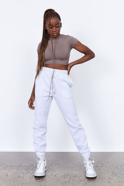Super High Rise Trackpant, SILVER MARLE