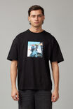 Oversized Music Merch T Shirt, LCN WMG BLACK/BURNA BOY TOLD THEM - alternate image 1
