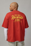Heavy Weight Box Fit Graphic Tshirt, HH RED CLAY/HALF HALF RECORDS - alternate image 1
