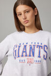 Lcn Nfl Graphic Crew Sweater, LCN NFL GREY MARLE/GIANTS - alternate image 4