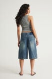 Mega Baggy Jort, SPOILED BLUE/CRYSTAL FLAMES - example image 3