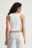 Graphic Rib Tank, WHITE / FIESTY - example image 3