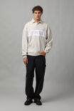 Unified Collared Fleece Crew, FOG WHITE/UNIFIED - alternate image 2