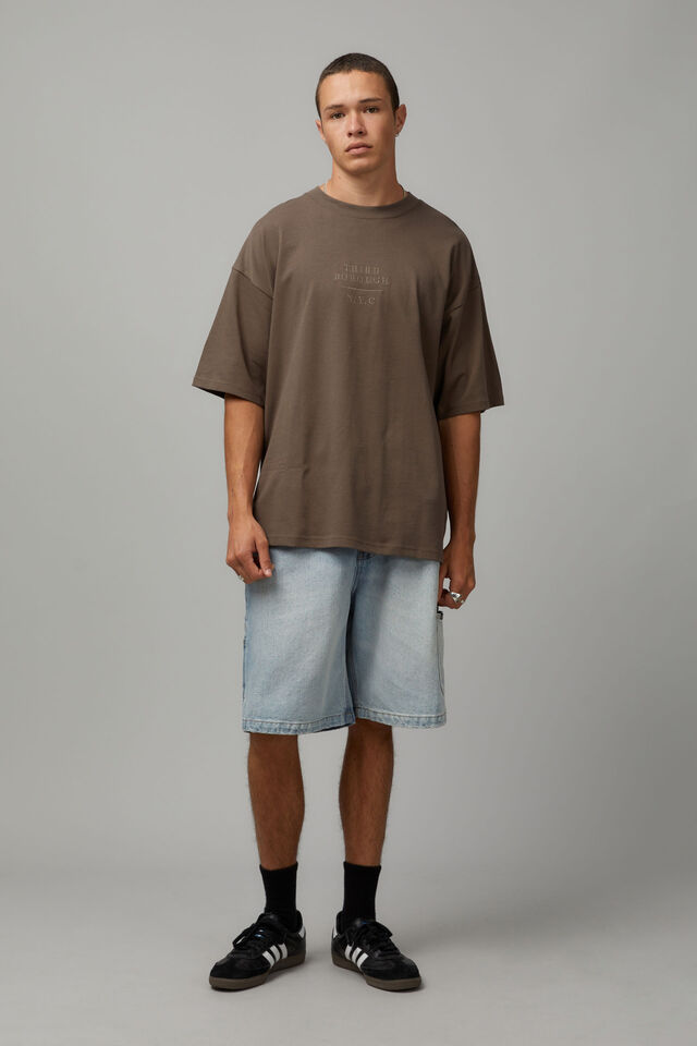 Heavy Weight Box Fit Graphic Tshirt, CEDAR/THIRD BOROUGH