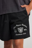 Nfl Basketball Short, LCN NFL BLACK/RAIDERS PREP - alternate image 4