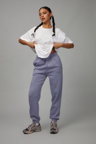 Super Slouchy Trackpant, SILVER BULLET