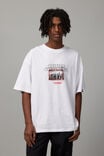Box Fit Unified Tshirt, WHITE/UC NEON ASPHALT - alternate image 1