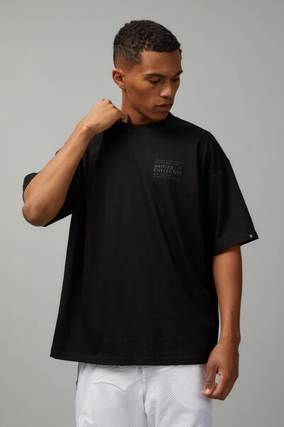 Box Fit Unified Tshirt, BLACK/UNIFIED LOCKUP