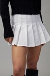 Pleated Skirt, WHITE