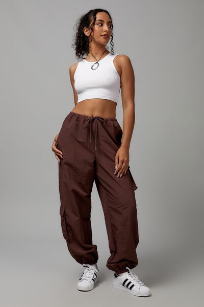 Relaxed Lightweight Track Pant, DEEP MAHOGANY