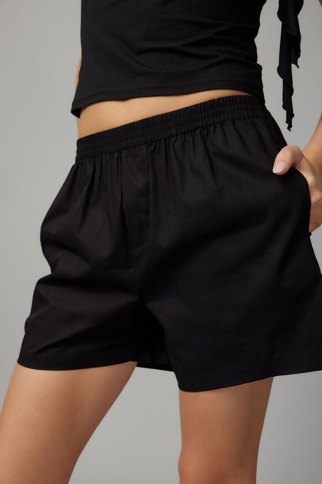 Tilly Boxer Short, BLACK