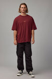 Box Fit Unified Tshirt, BORDEAUX/BROOKLYN ESC - alternate image 3