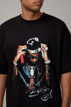 Oversized Music Merch T Shirt, LCN WMG BLACK/BURNA BOY SIGNATURE - alternate image 4
