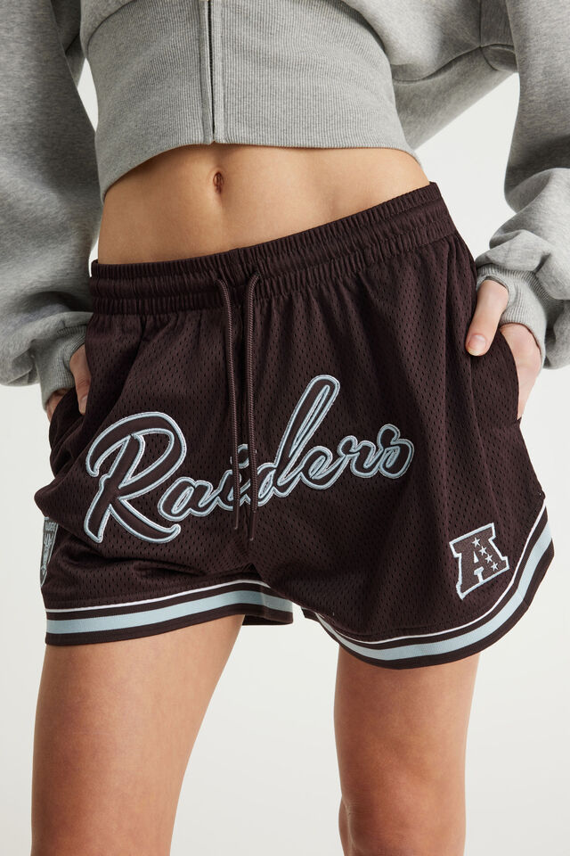 Lcn Nfl Field Short, LCN NFL CHOCOALTE/ RAIDERS
