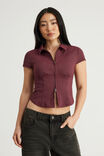 Select Colour: BORDEAUX PINSTRIPE