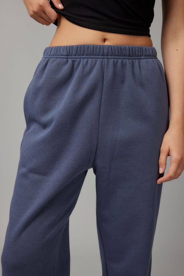 Super Slouchy Trackpant, WORN BLUE