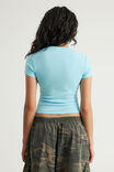 Fitted Graphic Tee, LAGUNA BLUE/SUPERSCRIPT - example image 3