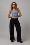 Low Rise Baggy Jean, WASHED BLACK - alternate image 1