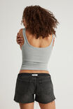 Authentics Scoop Rib Tank, GREY MARLE - example image 3