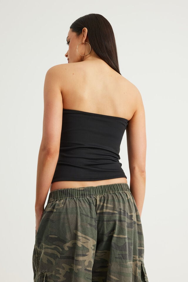Snatched Bandeau, BLACK
