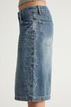 Mega Baggy Jort, SPOILED BLUE/CRYSTAL FLAMES - example image 4