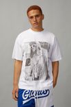 Oversized Music Merch T Shirt, LCN MT WHITE/COBAIN SUNNIES - alternate image 1
